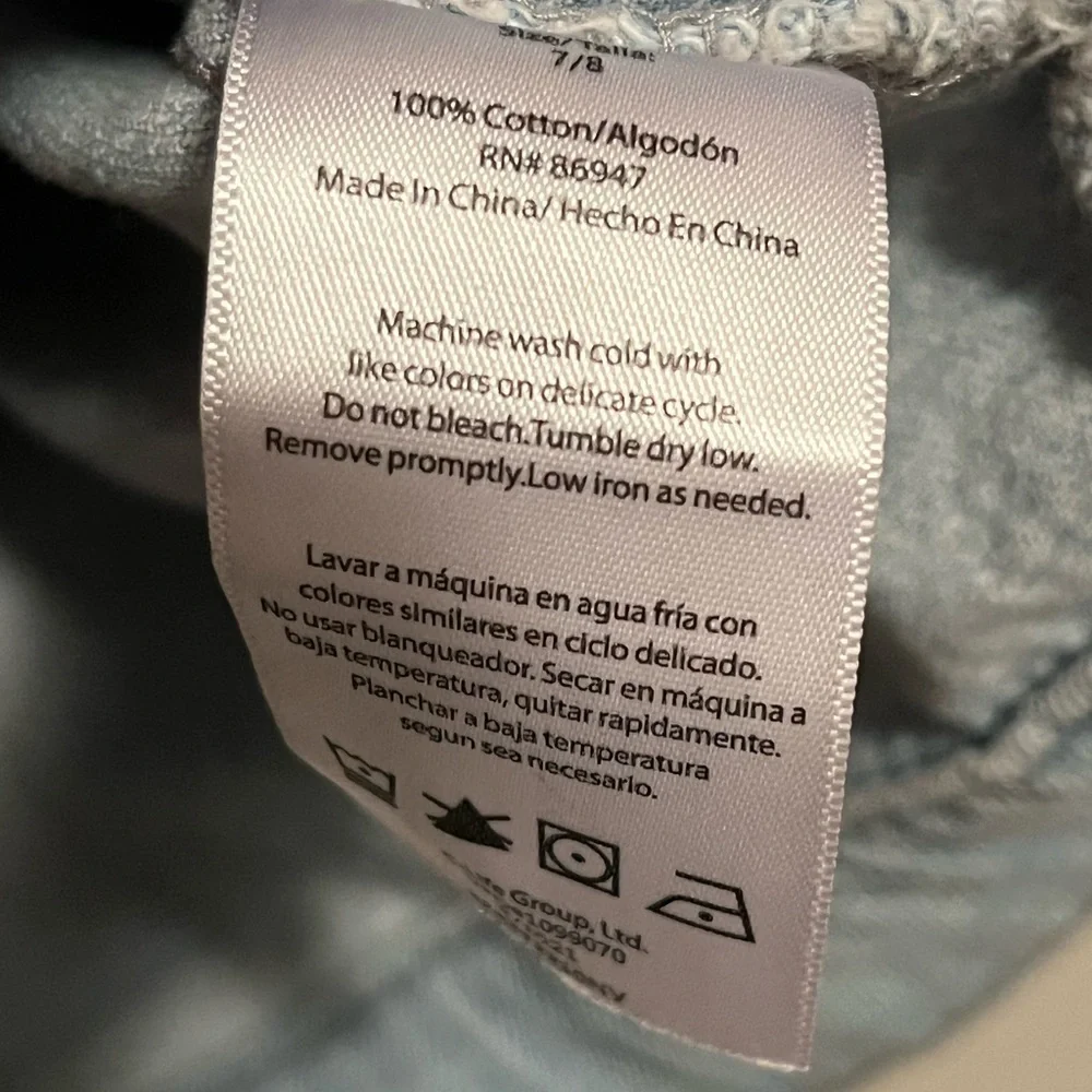 Mini Rugrats Don't Be A Baby Denim Jacket - Light Blue Wash